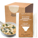 Kitchen Kurume gluten-free white miso soup powder box for quick meals.