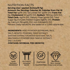 Kitchen Kurume miso soup packets pack of 15 for on-the-go meals.