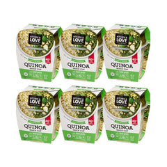 Kitchen & Love basil pesto quinoa bowl; ready-to-eat convenience with bold flavor.