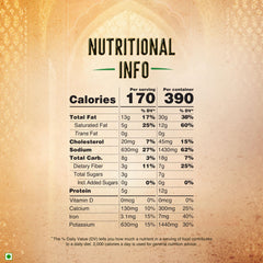 Kitchens of India Palak Paneer box back, nutrition and heating guidance for easy prep.
