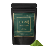 Kiyo Matcha Classic Hatsumukashi packaging highlights value and accessible ceremonial-grade flavor.