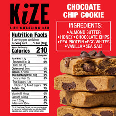 KiZE gluten free dairy free protein bar in a portable setting for busy days