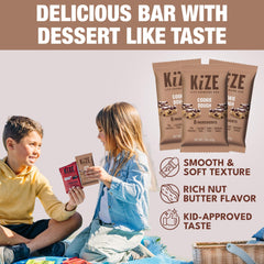 KiZE Cookie Dough bars use 8 real food ingredients for clean nutrition