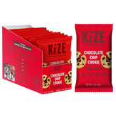 KiZE Chocolate Chip Cookie bar close up showing almond butter texture for sustained energy