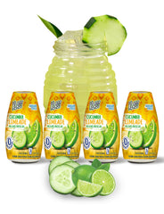 Klass Aguas Frescas cucumber-limeade bottle for on-the-go hydration.