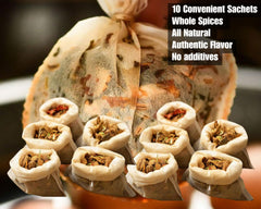 KLDSCP Cloth pouch with spices ready for easy pantry storage