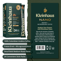 Kleinhaus Single-Serve Packets deliver fast, consistent coffee anytime.