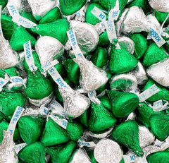 KLICKERS milk chocolate with green-silver foil wrappers, ready to share at gatherings