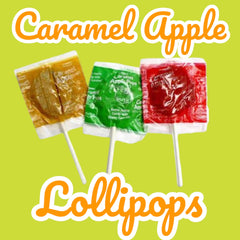 KLUB BULK caramel apple lollipops ideal Halloween treats with vibrant colors