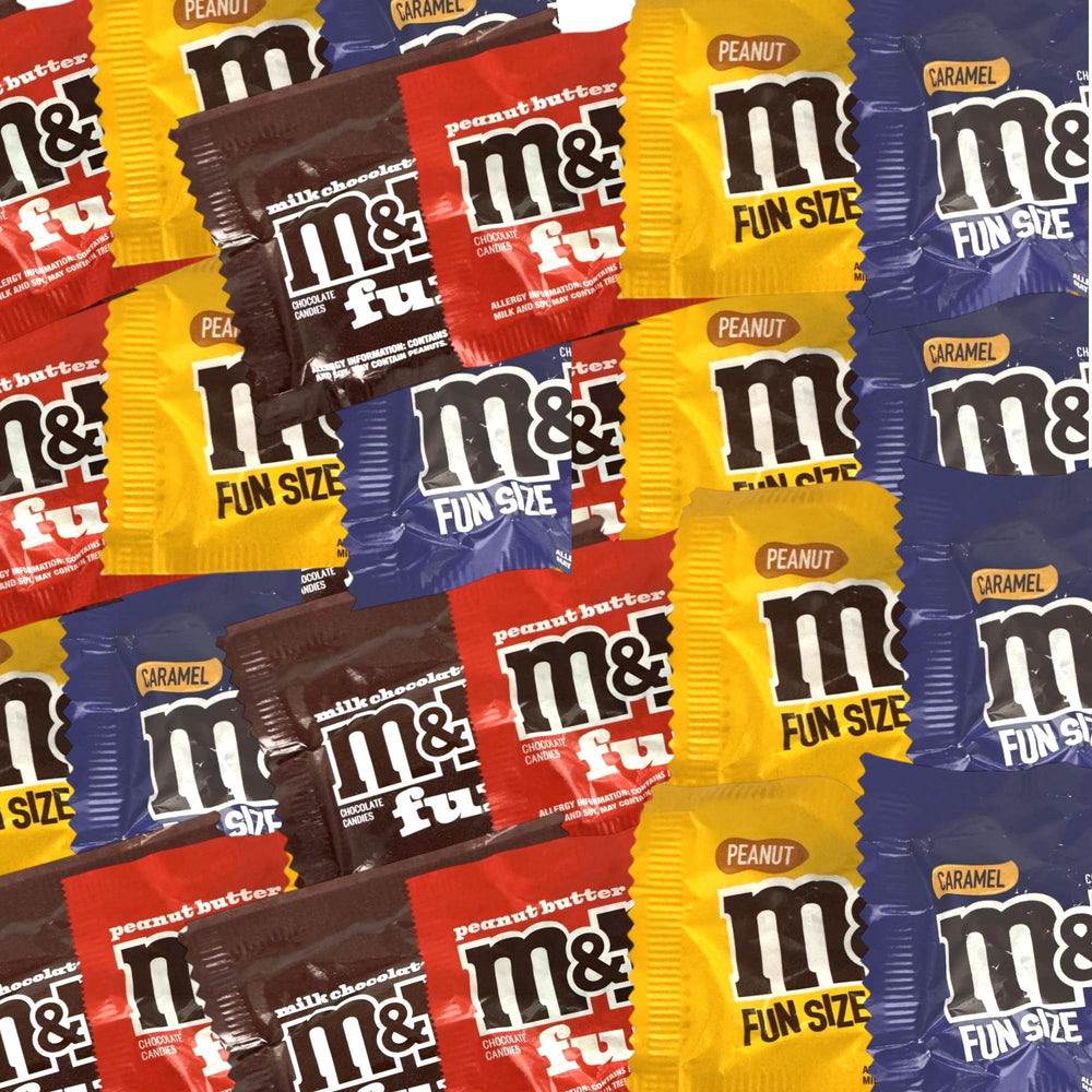 KLUB BULK MM assorted mini packs milk chocolate peanut caramel peanut butter—perfect for sharing at parties.