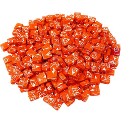 KLUB BULK orange str burst chewy candy bag-stand up shows resealable freshness.