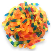 KLUB BULK Sugar-Free Gummi Worms packaging showcases gluten-free, bulk candy option for gatherings