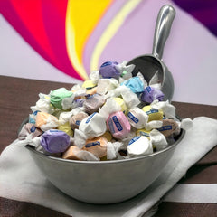 KLUB BULK sugar free salt water taffy cinnamon flavor — warm spice, guilt-free indulgence.