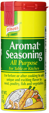 Knorr Aromat Seasoning bottle pour boosts flavor for soups and roasts.