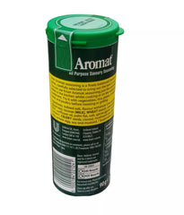 Close-up of Knorr Aromat shaker showing granulated blend for versatile cooking.