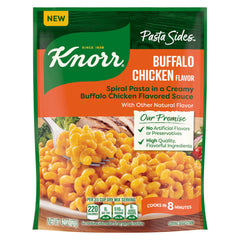 Knorr Buffalo Chicken Flavored Side Meal pack shot, convenient 4.2 oz pouch
