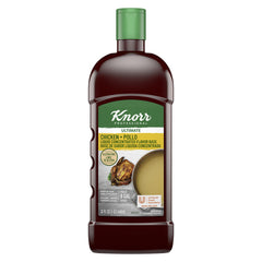 Knorr Chicken Base bottle front showing a chef-grade stock base for quick flavor