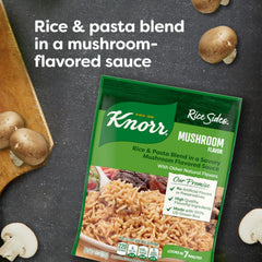 Steaming bowl of Knorr Mushroom Flavor Rice Sides, ready in minutes.