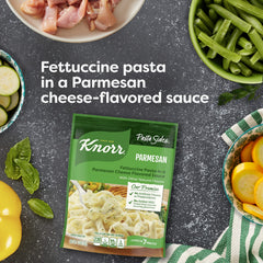 Knorr Pasta Sides Parmesan microwaving preparation, fast dinner idea.