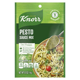 Knorr pesto pasta dish showing vibrant basil flavor for easy weeknight meals.
