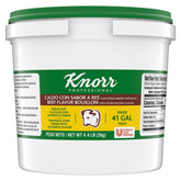 Knorr Professional beef bouillon bulk container adds rich flavor to soups and sauces