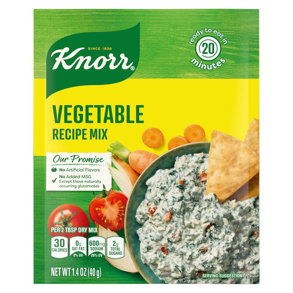 Knorr Recipe Mix Vegetable bottle pour for quick veggie-flavored soups.