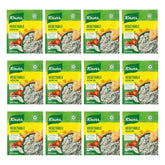 Knorr Recipe Mix Vegetable packaging shows fresh veggies, ideal soup base.