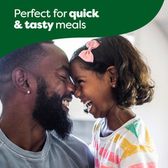 Knorr Rice Cup features American-grown rice for quality.