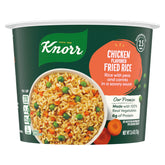Knorr Rice Cup Chicken Fried Rice bowl with peas in a savory serving.