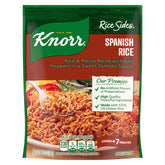 Knorr Rice Sides Spanish Rice pack shows a quick base for weeknight dinners.