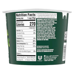 Close-up of Knorr Teriyaki Pasta Cup ingredients featuring broccoli and carrots in a savory sauce.