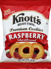 Knott's Berry Farm Raspberry Shortbread on a wooden board ready to share