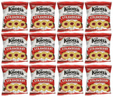 Knott's Berry Farm strawberry shortbread pack front, convenient 2 oz snack for on-the-go.