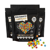 Know Brainer Max Sweets YumYums pack hero showing sugar-free keto chocolate candy on the go.