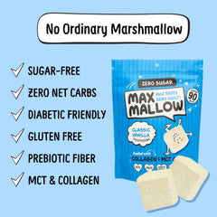 Know Brainer Max Mallow s'mores setup highlights melt-in-your-mouth texture with zero sugar