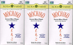 Koda Farms Mochiko Sweet Rice Flour 3-pack bag, ideal for versatile recipes