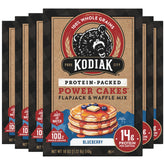 Kodiak Cakes Blueberry Power Cakes batter mix ready for quick high-protein breakfasts.
