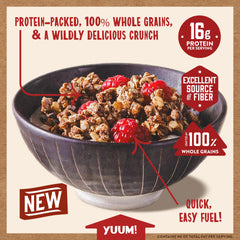 Kodiak Cakes Chocolate Granola serves as a convenient on-the-go snack