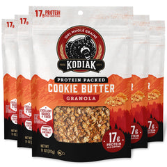 Kodiak Cakes Cookie Butter Granola pouch packaging for on-the-go protein