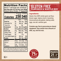 Kodiak Cakes Frontier oat bag and label, showcasing non-GMO, preservative-free ingredients for wholesome mornings.