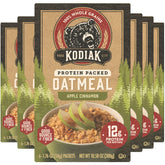 Kodiak Cakes Apple Cinnamon oatmeal boxes on display for quick, wholesome breakfasts.