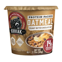 Kodiak Cakes Oatmeal Cup in microwave for a fast, warm breakfast.