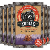 Kodiak Cakes Power Bake muffin mix Double Dark Chocolate pack of six for easy breakfasts.