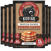 Kodiak Cakes Power Cakes chocolate chip packaging for quick, protein-packed mornings.
