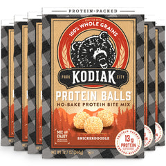Kodiak Cakes Snickerdoodle protein ball mix pack ready for on-the-go snacking.