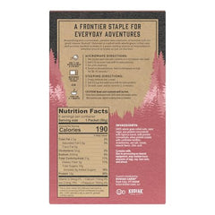 Hot water added to Kodiak Strawberries & Cream oatmeal for fast prep