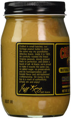 Label detail of Koeze peanut butter highlighting natural ingredients.