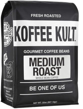 Koffee Kult Medium Roast whole beans for a smooth daily cup