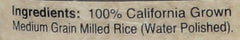 Kokuho Rose Rice cooked steam bowl showing fluffy, tender grains.