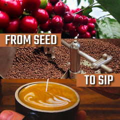 Kona Earth Kona Prime 16+ label signals premium Hawaiian coffee quality.